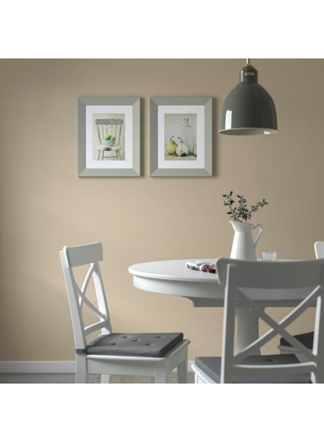 Modern 30x40 cm Photo and Art Frame with Plastic Front Protection - Pale Grey-Green - Image 3